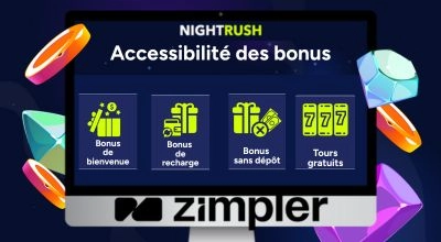 Types de bonus accessibles avec Zimpler sur les casinos en ligne : bonus de bienvenue, recharge, sans dépôt et tours gratuits.