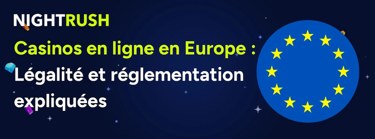 Bannière NIGHTRUSH sur les transactions dans les casinos européens avec logos PayPal, Skrill, Neteller, Paysafe et cryptomonnaies.