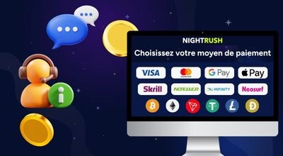 Options de dépôt et de retrait au casino