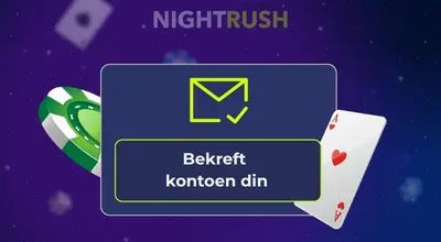 Grønn sjetong og et kort rundt knappen: Bekreft kontoen din.