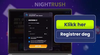 Registreringsskjemaet til Winrolla Casino på en laptop.