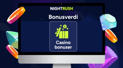 Et flatt vektorikon av en hånd som holder en mynt med en stjerne på, med ordet «BONUS» over.