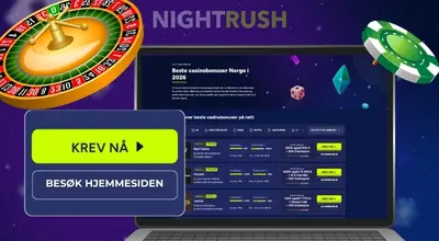 Dataskjerm med en liste over pålitelige kasinoer for kasinobonussiden.