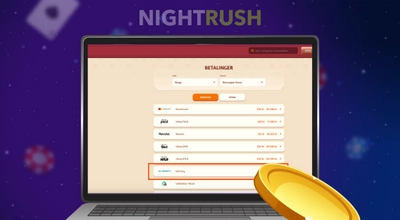 Casino-betalingsside som viser MiFinity.