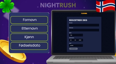 Flaxino Casino registreringsskjema